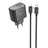 Зарядное устройство Hoco CS41A Smart PD35W (1C) + Type-C to Lightning, Black