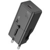 Зарядний пристрій Hoco AC25 Mini PD30W (1USB-C) Universal travel charger, Black