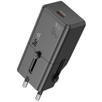 Блок живлення Hoco AC25 Mini PD30W (1USB-C) universal travel charger Black
