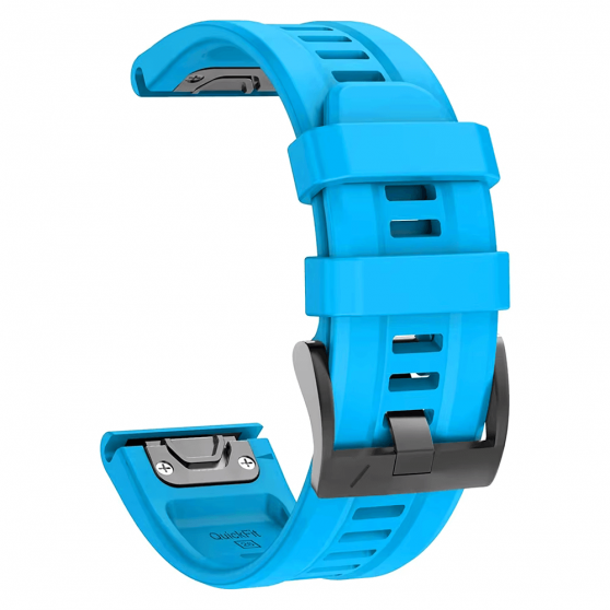 Силиконовый ремешок для часов Garmin Fenix, forerunner - QuickFit 22 мм, Blue