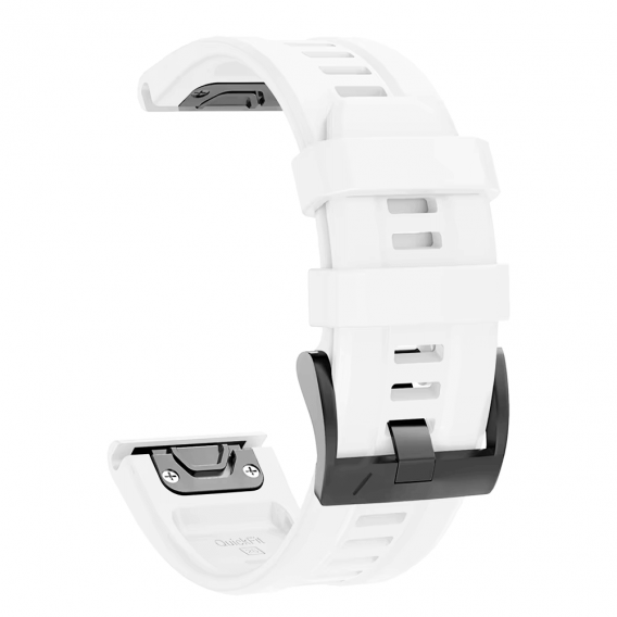 Силіконовий ремінець для годинників Garmin Fenix, forerunner - QuickFit 22 мм, білий