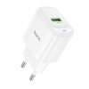 Блок живлення Hoco C140A Smart QC3.0 18W (1USB-A) White