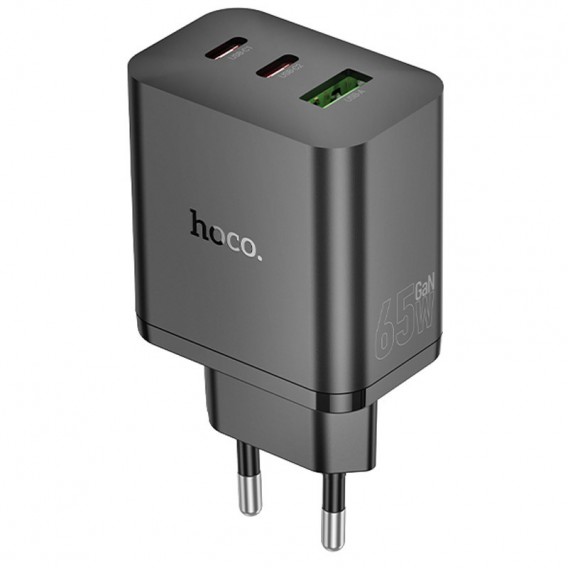 Блок живлення Hoco N51 Scenery PD65W (1USB-A/2C) Black