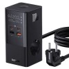 Блок питания Baseus PowerCombo Tower PowerStrip 100W (2USB-A/2C/2Socket) (1.5m) (E00023609113-00) Cluster Black