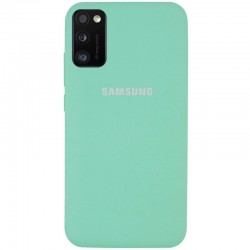 Чехол для Samsung Galaxy A41 - Silicone Cover Full Protective (AA) (Бирюзовый / Ocean blue)