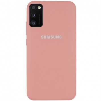 Чохол для Samsung Galaxy A41 - Silicone Cover Full Protective (AA) (Рожевий / Peach)