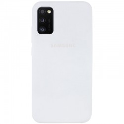 Чехол для Samsung Galaxy A41 - Silicone Cover Full Protective (AA) (Белый / White)