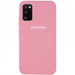 Чехол для Samsung Galaxy A41 - Silicone Cover Full Protective (AA) (Розовый / Pink)