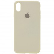 Чохол для Apple iPhone XR (6.1") Silicone Case Full Protective (AA) (Бежевий / Antigue White)