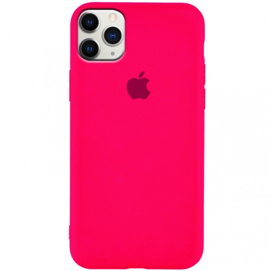 Чохол для Apple iPhone 11 Pro (5.8") - Silicone Case Slim Full Protective (Рожевий / Shiny pink)