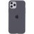 Чехол для Apple iPhone 11 Pro (5.8") - Silicone Case Full Protective (AA) (Серый / Dark Grey)