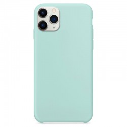 Чехол для Apple iPhone 11 Pro (5.8") - Silicone Case without Logo (AA) (Голубой / Marine Green)
