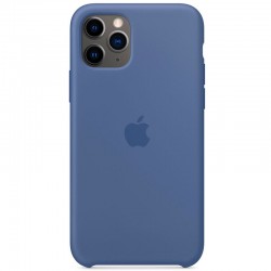 Чехол для Apple iPhone 11 Pro Max (6.5") - Silicone case (AAA) (Синий / Linen Blue)