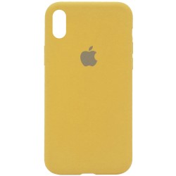 Чохол для Apple iPhone X (5.8") / XS (5.8") Silicone Case Full Protective (AA) (Золотий / Gold)