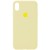 Чехол для Apple iPhone X (5.8") / XS (5.8") Silicone Case Full Protective (AA) (Желтый / Mellow Yellow)