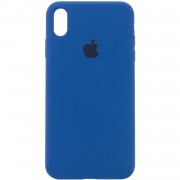 Чохол для Apple iPhone X (5.8") / XS (5.8") Silicone Case Full Protective (AA) (Синій / Navy Blue)