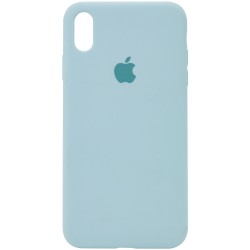 Чохол для Apple iPhone X (5.8") / XS (5.8") Silicone Case Full Protective (AA) (Бірюзовий / Turquoise)