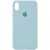 Чехол для Apple iPhone X (5.8") / XS (5.8") Silicone Case Full Protective (AA) (Бирюзовый / Turquoise)