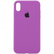 Чохол для Apple iPhone X (5.8") / XS (5.8") Silicone Case Full Protective (AA) (Фіолетовий / Grape)