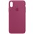 Чехол для Apple iPhone X (5.8") / XS (5.8") Silicone Case Full Protective (AA) (Малиновый / Pomegranate)
