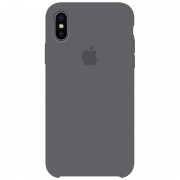 Чохол для Apple iPhone XR (6.1") Silicone Case (AA) (Сірий / Dark Grey)