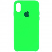 Чохол для Apple iPhone XR (6.1") Silicone Case (AA) (Салатовий / Neon Green)
