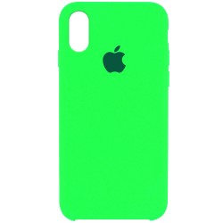 Чохол для Apple iPhone XR (6.1") Silicone Case (AA) (Салатовий / Neon Green)