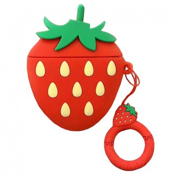 Силіконовий футляр для навушників AirPods Smile Fruits series (strawberry)