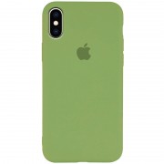 Чохол для Apple iPhone XS Max (6.5") Silicone Case Slim Full Protective (М'ятний / Mint)