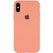 Чохол для Apple iPhone XS Max (6.5") Silicone Case Slim Full Protective (Рожевий / Peach)