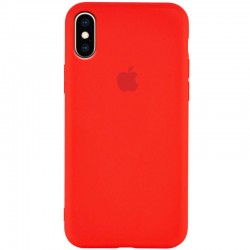Чехол для Apple iPhone XS Max (6.5") Silicone Case Slim Full Protective (Красный / Red)