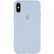 Чохол для Apple iPhone XS Max (6.5") Silicone Case Slim Full Protective (Блакитний / Ice blue)