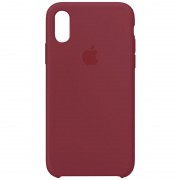 Чохол для Apple iPhone X (5.8") / XS (5.8") Silicone Case (AA) (Бордовий / Maroon)