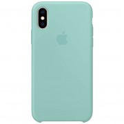 Чохол для Apple iPhone X (5.8") / XS (5.8") Silicone Case (AA) (Бірюзовий / Turquoise)