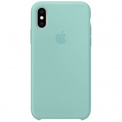 Чохол для Apple iPhone X (5.8") / XS (5.8") Silicone Case (AA) (Бірюзовий / Turquoise)