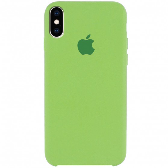 Чохол для Apple iPhone X (5.8") / XS (5.8") Silicone Case (AA) (М'ятний / Mint)