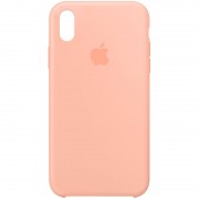 Чохол для Apple iPhone X (5.8") / XS (5.8") Silicone Case (AA) (Помаранчевий / Grapefruit)