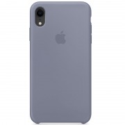 Чохол для Apple iPhone XR (6.1") Silicone case (AAA) (Сірий / Lavender Gray)