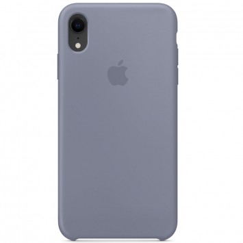 Чохол для Apple iPhone XR (6.1") Silicone case (AAA) (Сірий / Lavender Gray)