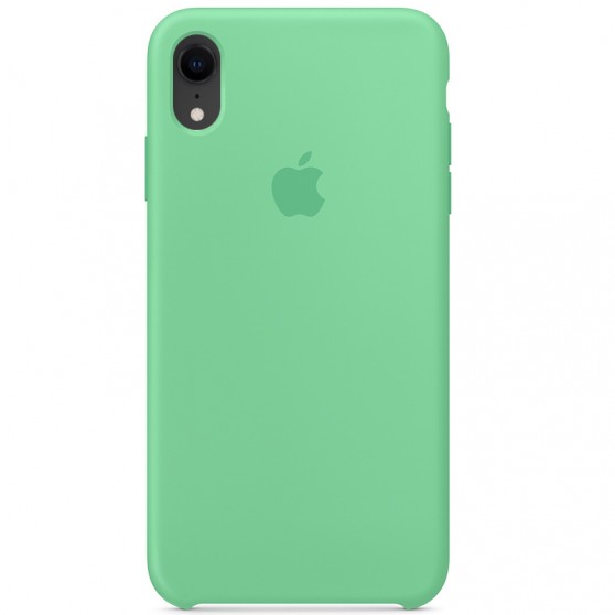 Чехол для Apple iPhone XR (6.1") Silicone case (AAA) (Зеленый / Spearmint)