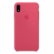 Чохол для Apple iPhone XR (6.1") Silicone case (AAA) (Рожевий / Hibiscus)