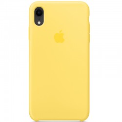 Чехол для Apple iPhone XR (6.1") Silicone case (AAA) (Желтый / Canary Yellow)