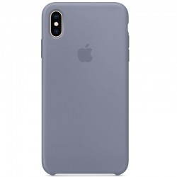 Чехол для Apple iPhone XS Max (6.5") Silicone case (AAA) (Серый / Lavender Gray)