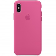 Чохол для Apple iPhone XS Max (6.5") Silicone case (AAA) (Малиновий / Dragon Fruit)