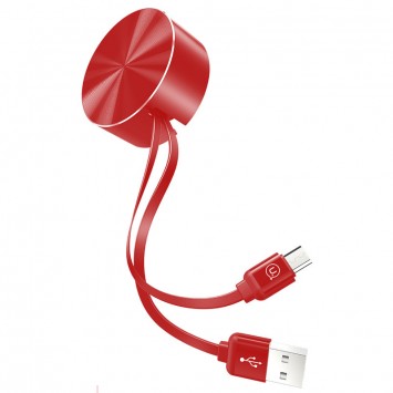 Кабель зарядки Micro USB Usams US-SJ163 U-Bin в металевій коробці USB to MicroUSB (1m) (Червоний)