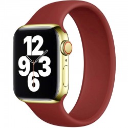 Ремінець для Apple watch 42mm/44mm 143mm Solo Loop (4) (Червоний / Dark Red)