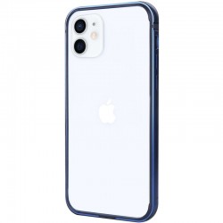Metal+PC Бампер для Apple iPhone 12 mini (5.4") G-Case The Grand Series (Синий)