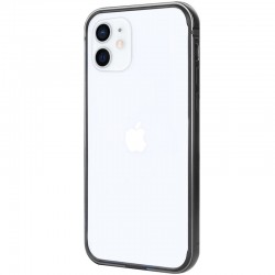 Metal+PC Бампер для Apple iPhone 12 mini (5.4") G-Case The Grand Series (Черный)