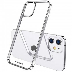 TPU чехол для Apple iPhone 12 mini (5.4") G-Case Shiny Series (Серебряный)