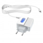 Зарядка для Айфона Hoco C75 (2USB/2.4A) + lightning (Білий)